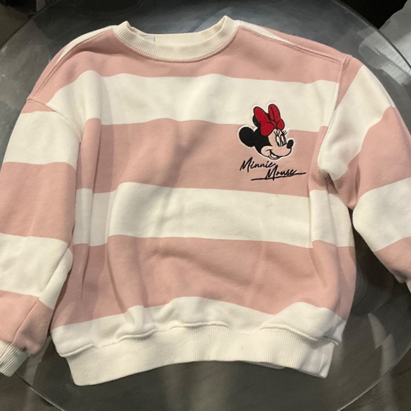 Zara Disney Minnie Mouse Striped Kids Sweater size 5yrs - Picture 1 of 6